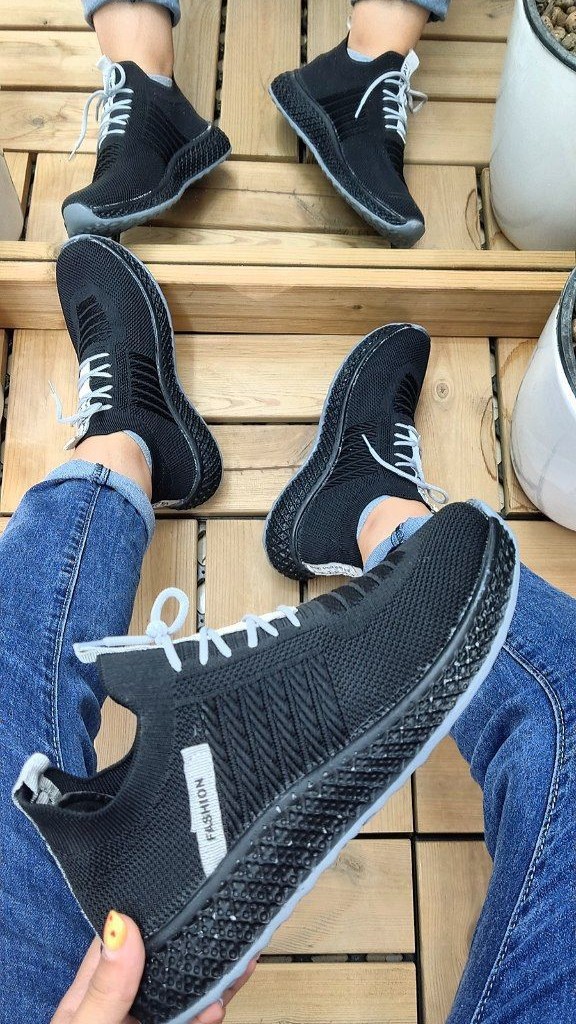 حراج  بزرگ کفش اسپرت و پیاده روی  زنانه مدل اسکیچرز مشکی کد 4044 با ارسال رایگان