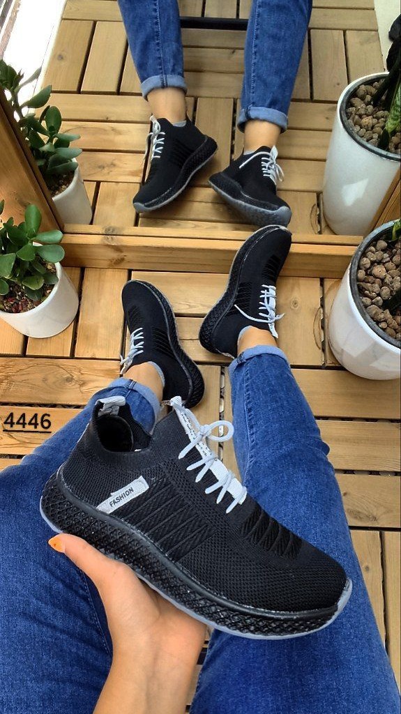 حراج  بزرگ کفش اسپرت و پیاده روی  زنانه مدل اسکیچرز مشکی کد 4044 با ارسال رایگان