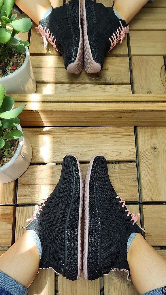 حراج  بزرگ کفش اسپرت و پیاده روی  زنانه جورابی مدل FASHION سفید صورتی کد4345با ارسال رایگان