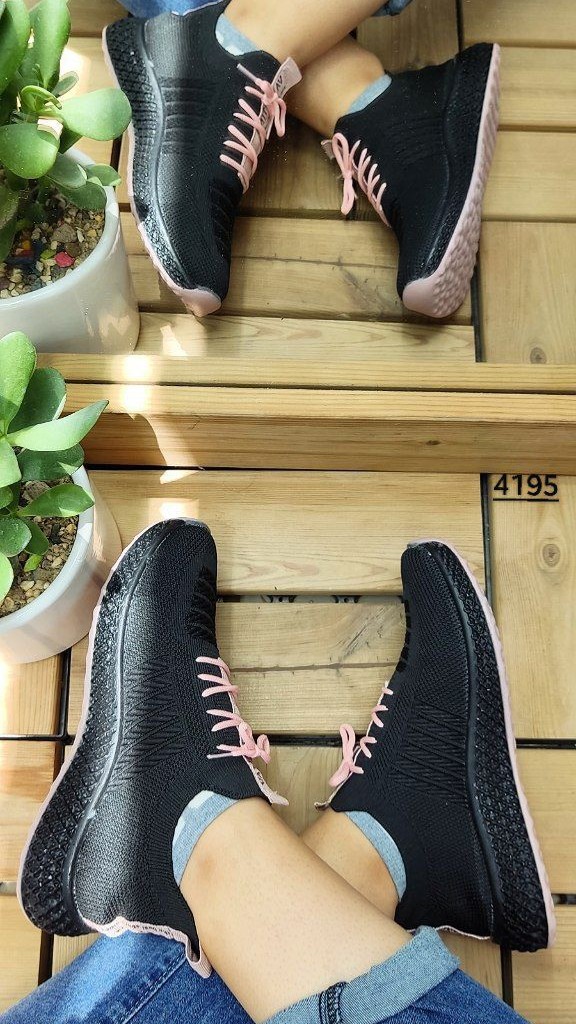 حراج  بزرگ کفش اسپرت و پیاده روی  زنانه جورابی مدل FASHION سفید صورتی کد4345با ارسال رایگان