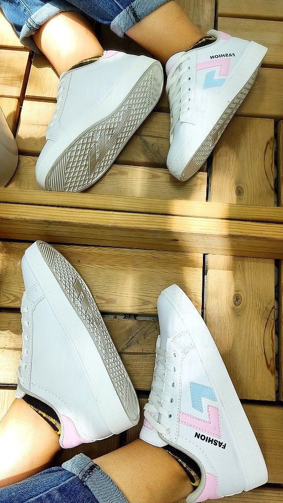 حراج استثنایی کتونی  دخترانه  زنانه مدل جدید ونس FASHION  رنگ سفید صورتی   با ارسال رایگان  کد4501