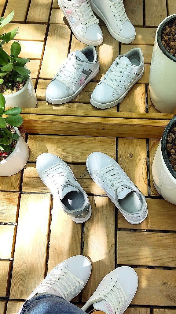 حراج استثنایی کتونی  دخترانه  زنانه مدل4500 جدید ونس FASHION  رنگ سفیدطوسی   با ارسال رایگان  کد4500