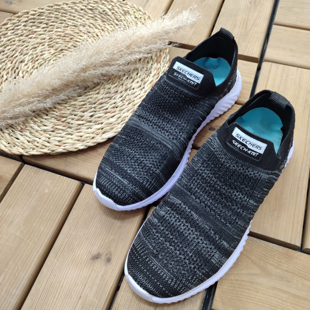 کفش راحتی  مردانه پسرانه مدل اسکیچرز  نرم و با کیفیت  رنگ طوسی زیره طوسی با ارسال رایگان