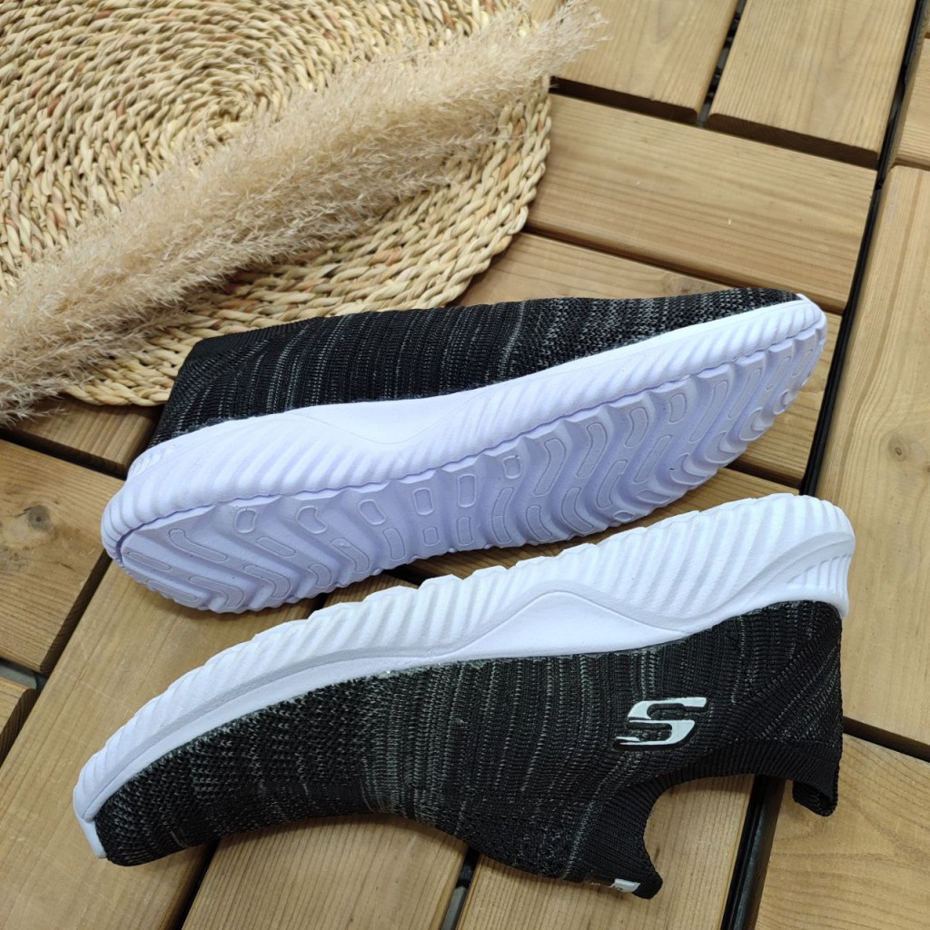 کفش راحتی  مردانه پسرانه مدل اسکیچرز  نرم و با کیفیت  رنگ طوسی زیره طوسی با ارسال رایگان