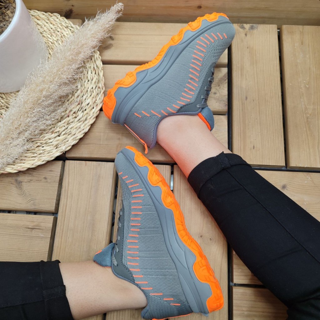 حررررراج ویژه کفش اسپرت دخترانه  مدل نایک با طراحی شیک طوسی گلبهی با ارسال رایگان 4294