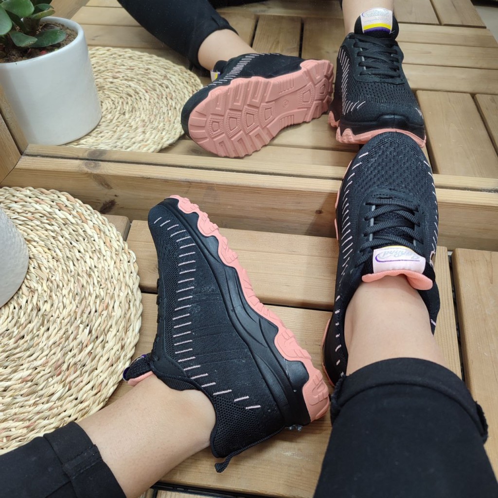 حررررراج ویژه کفش اسپرت دخترانه  مدل نایک با طراحی شیک طوسی گلبهی با ارسال رایگان 4294