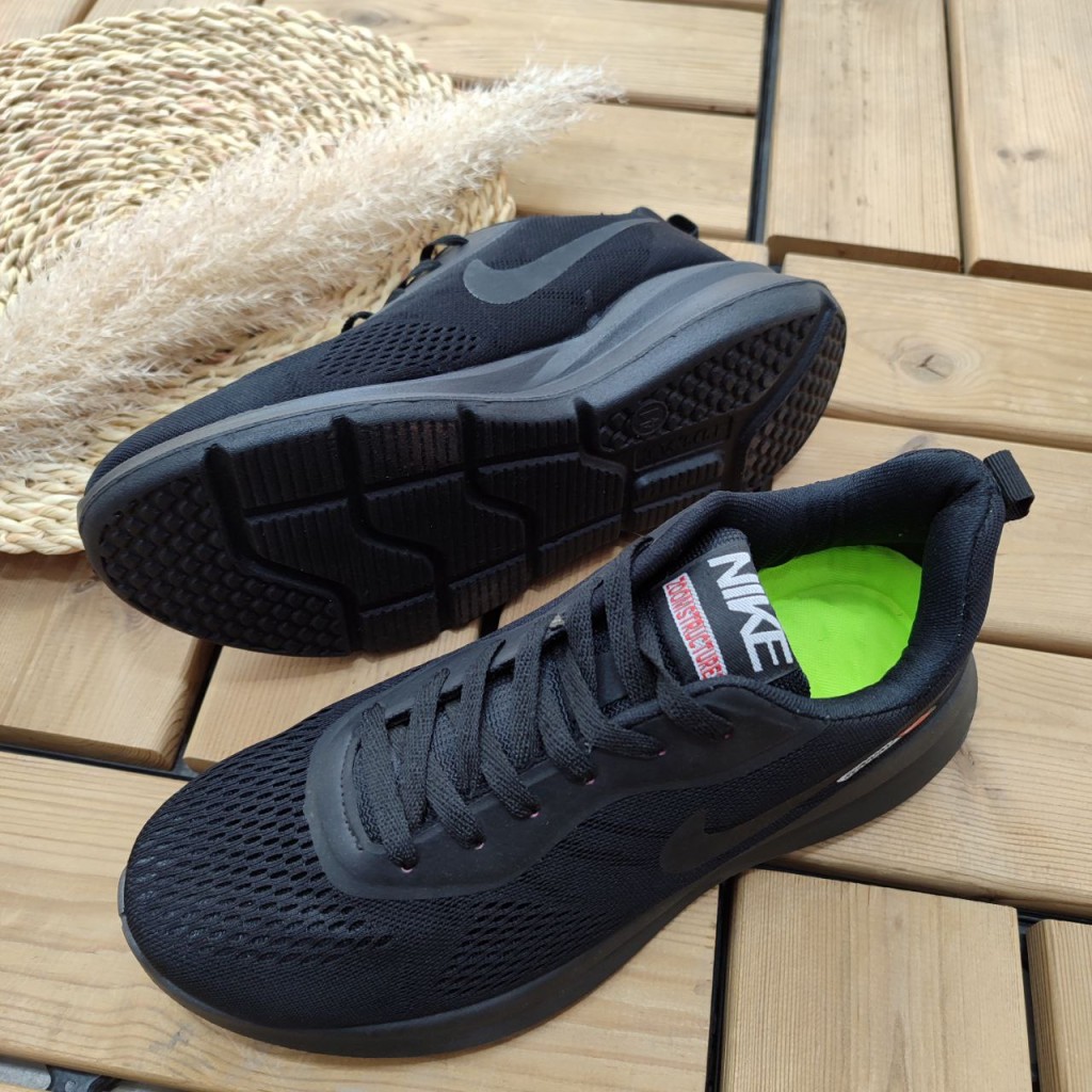 فروش فوق العاده کفش مدل نایک مردانه پسرانه به رنگ مشکی نایک مشکی نایک هلوگرامی با ارسال رایگان کد 3600