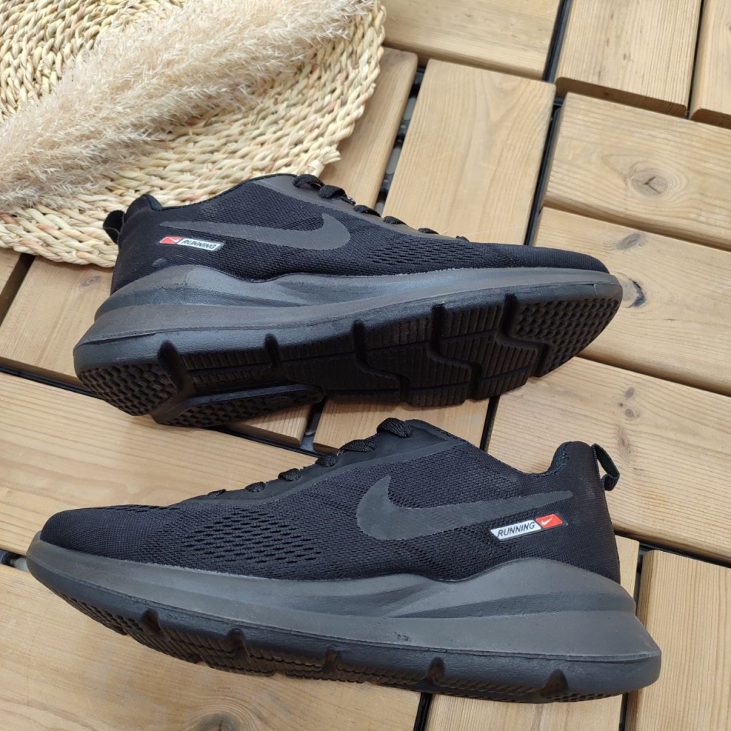 فروش فوق العاده کفش مدل نایک مردانه پسرانه به رنگ مشکی نایک مشکی نایک هلوگرامی با ارسال رایگان کد 3600