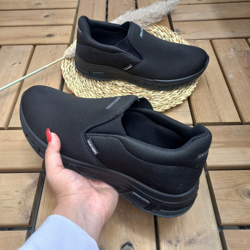 حراج ویژه کفش اسپرت راحتی  پسرانه مردانه بزرگپا مدل اسکیچرز راحت برای پیاده روی با کیفیت بالا بدون بند با ارسال رایگان