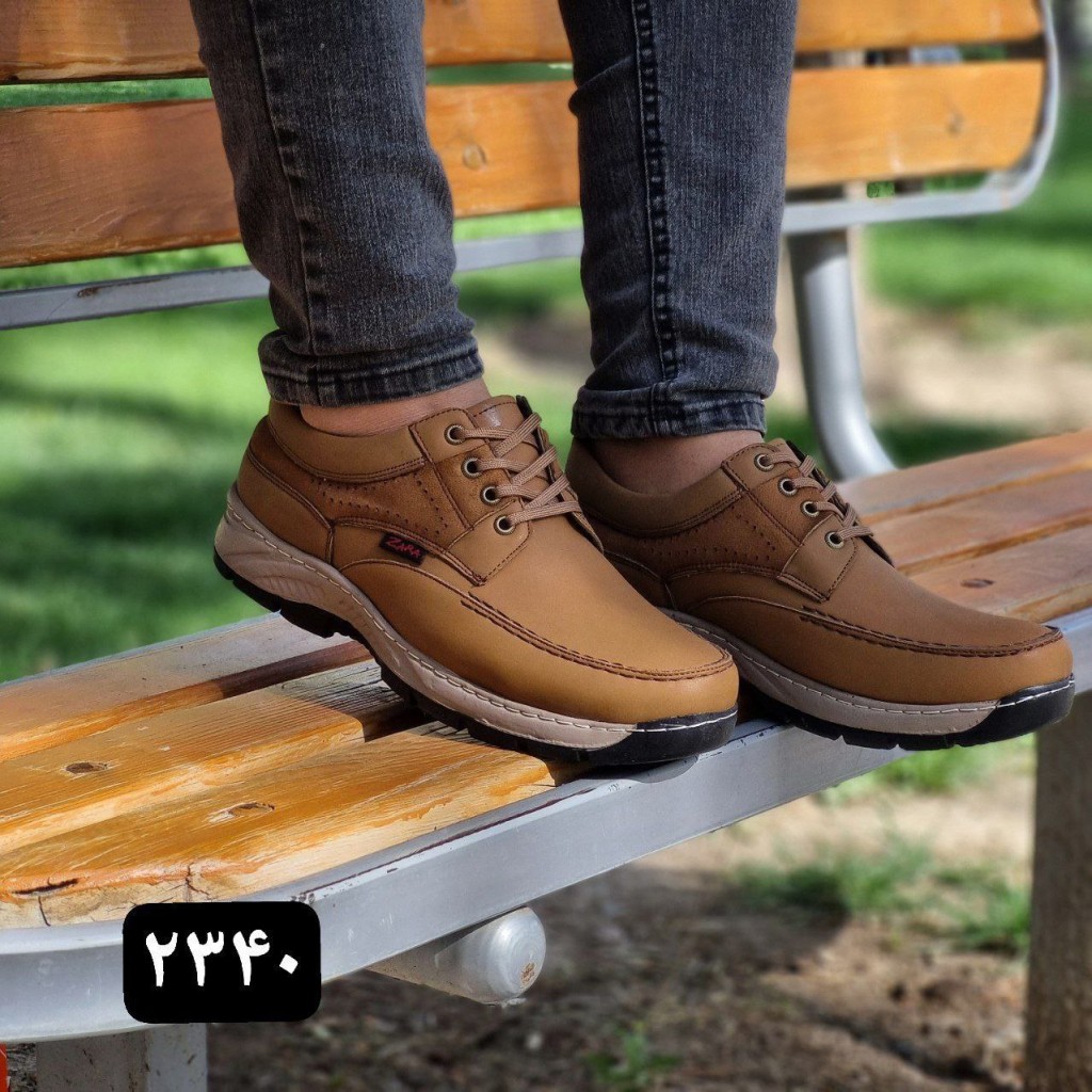 حراج کفش طبی مناسب برای اداره و مجلس  جذاب وشیک مردانه  خردلی با ارسال رایگان