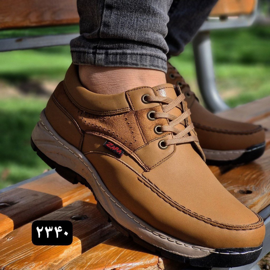 حراج کفش طبی مناسب برای اداره و مجلس  جذاب وشیک مردانه  خردلی با ارسال رایگان