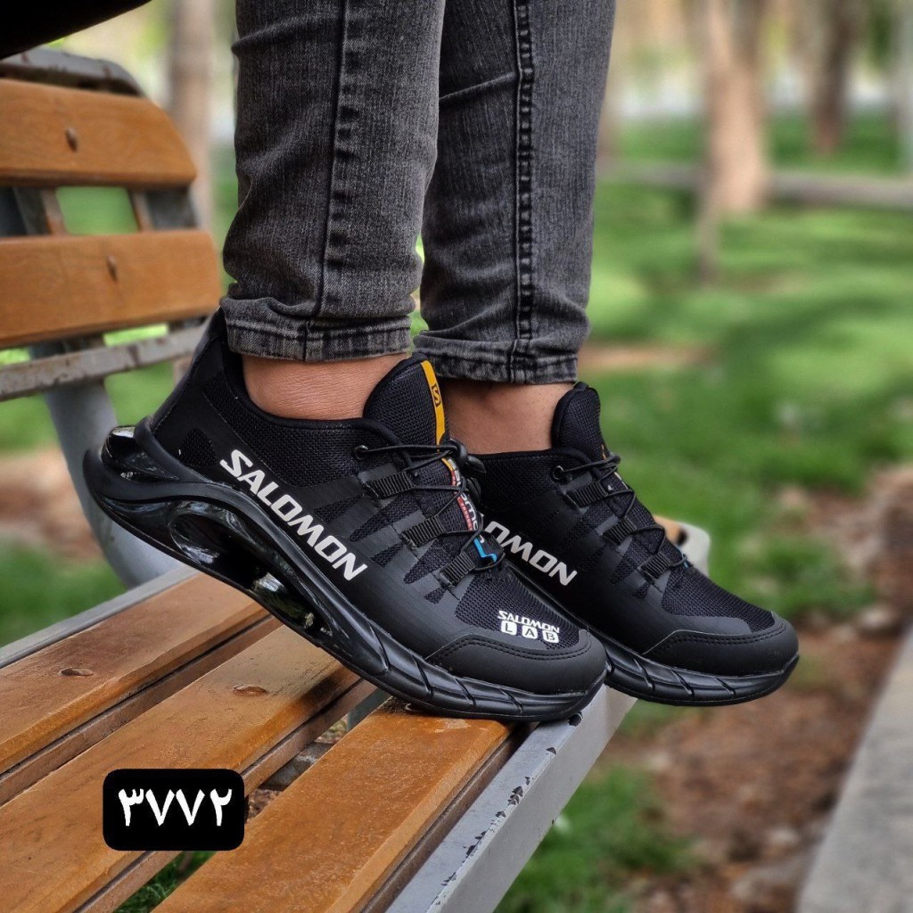 کفش اسپرت مردانه مدل سالامون زیره تونلی مشکی قرمز  با ارسال رایگان