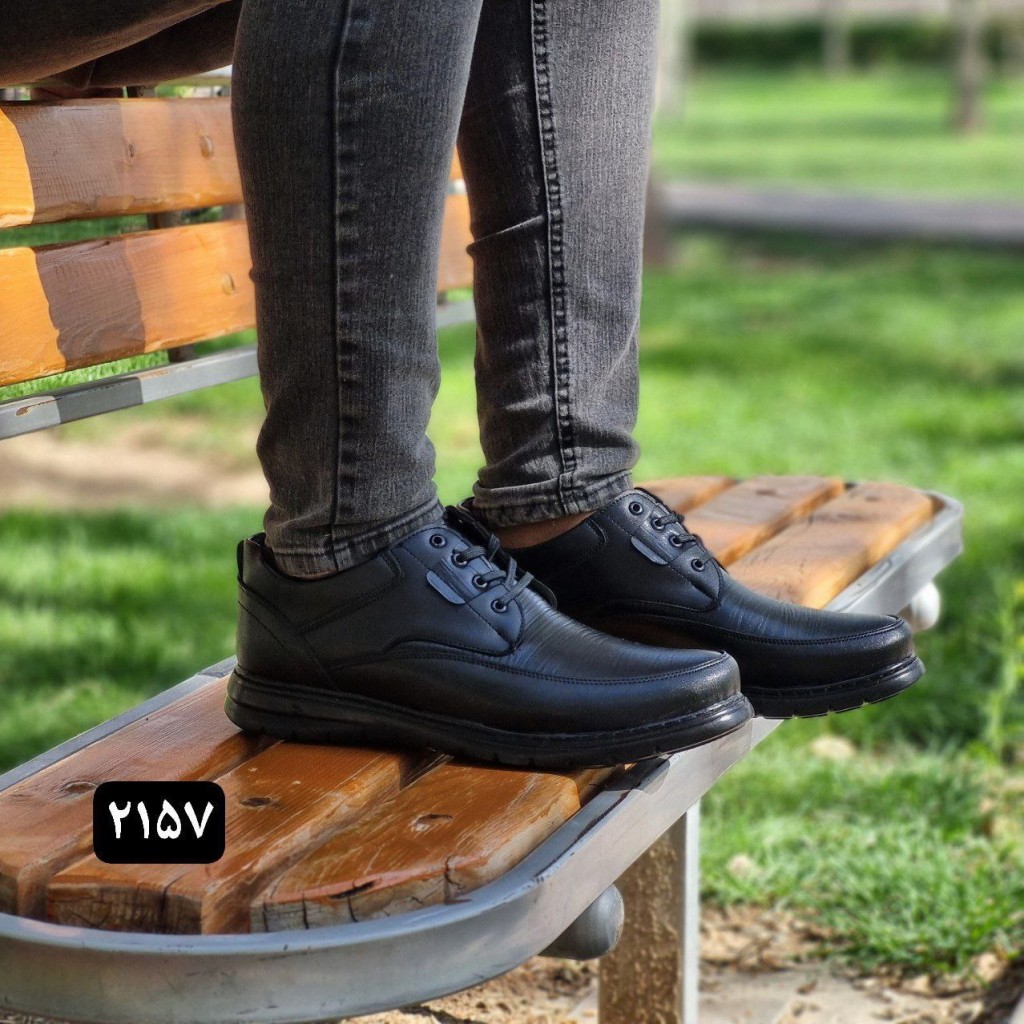 کفش طبی استاندارد اداری مجلسی مردانه مدل اکو مشکی با ارسال رایگان