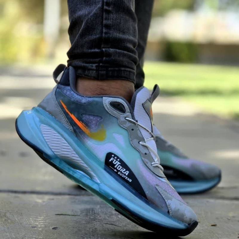 حراج ویژه کفش اسپرت کتونی مردانه پسرانه مدل نایک زیره کپسولی جدید و خوش پا رنگ  طوسی یاسی سبز ابی  با ارسال رایگان