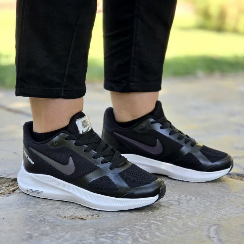 حراج ویژه  کفش اسپرت کتونی زنانه دخترانه مدل نایک اسپیسر محکم و مقاوم رنگ مشکی هولوگرامی با ارسال رایگان