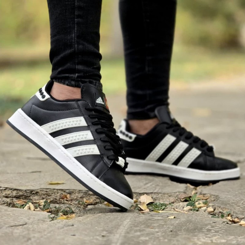 حراج فوق العاده  کفش اسپرت ونس مردانه پسرانه مدل lego  بینظیر رنگ مشکی سفید  با ارسال رایگان