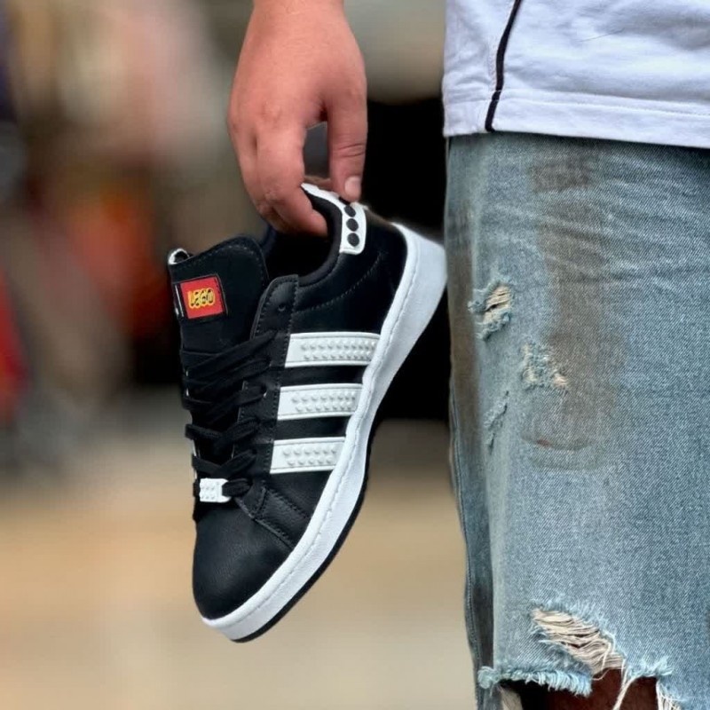 فروش واقعی کفش اسپرت ونس مردانه پسرانه مدل lego بسیار نرم و بادوام رنگ مشکی سفید با ارسال رایگان