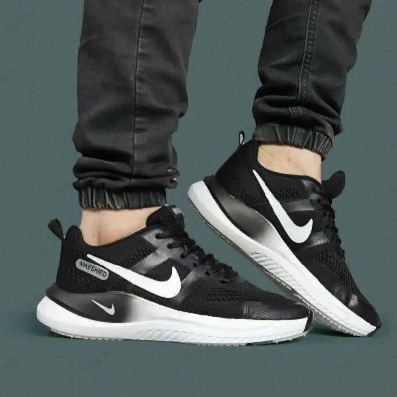 حرااااج کفش کتونی اسپرت مردانه  پسرانه مدل نایک اسپیسر ویژه شیک پسند ها رنگ مشکی سفید  با ارسال رایگان