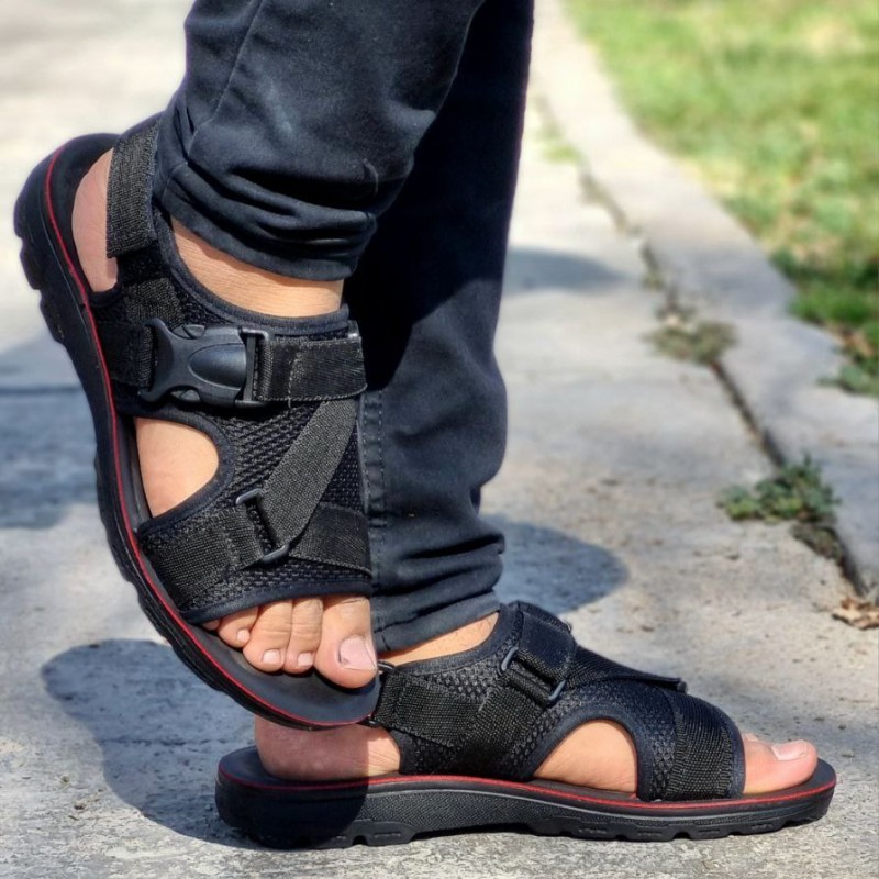 حراج واقعی کفش صندل چسبی مردانه و پسرانه زیره با کیفیت عالی و راحت  زیره پیو با ارسال رایگان