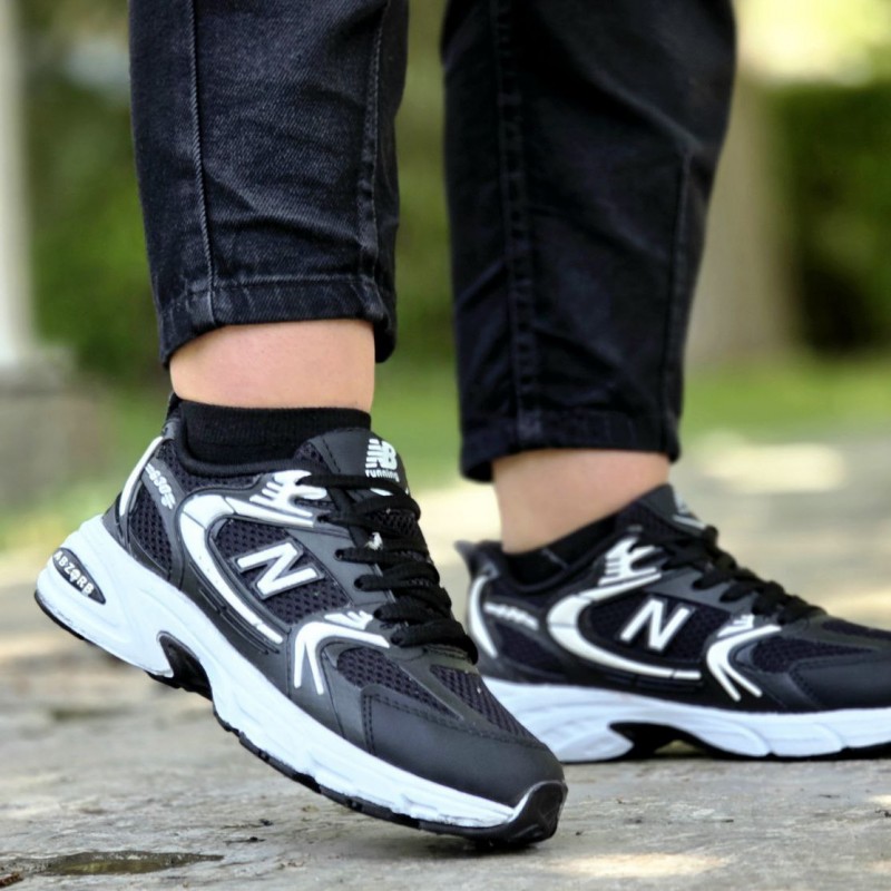 تخفیف جدید کفش اسپرت دخترانه زنانه مدل نیوبالانس530  در طرح های جذاب رنگ مشکی سفید  با ارسال رایگان