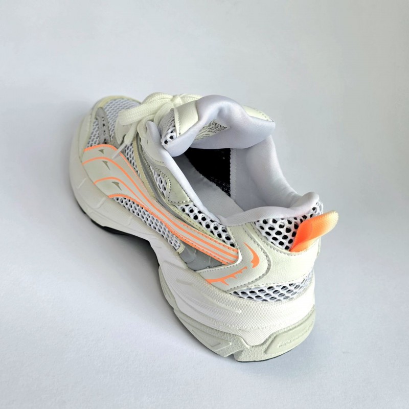 حراج  کفش اسپرت مردانه و پسرانه مدل آسیکس زیره نرم و عالی رنگ سفید طوسی نارنجی با ارسال رایگان