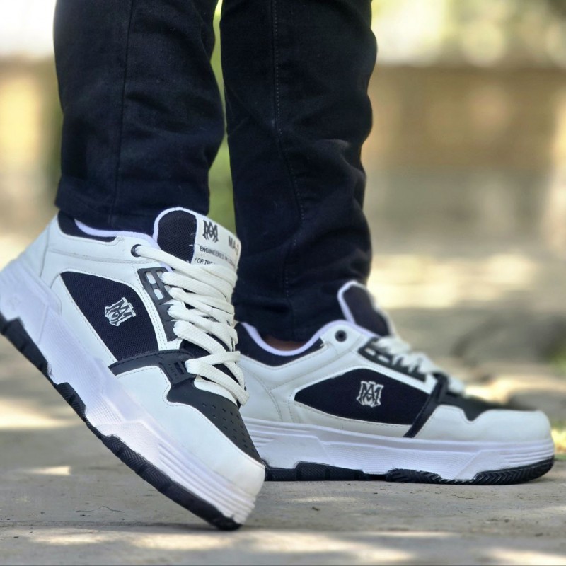 حراج ویژه این هفته کفش اسپرت  Amiri (امیری) مردانه پسرانه سبک و راحت رنگ سفید مشکی با ارسال رایگان