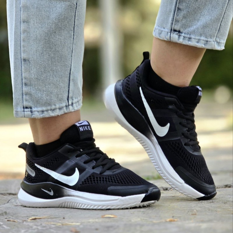 فروش بی نظیر کفش کتونی اسپرت نایک گام لند زنانه و مردانه  با دوام و کیفیت عالی رنگ مشکی سفید با ارسال رایگان