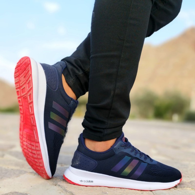 قشنگترین کفش مدل ادیداس اسپیسر اسپرت کتونی پسرانه مردانه  با کیفیت عالی رنگ مشکی هلوگرامی کد3396