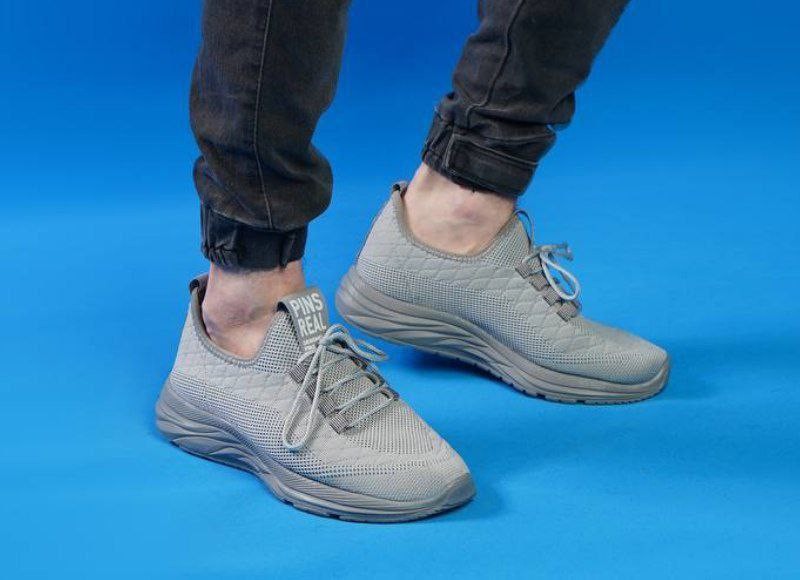 کفش راحتی رویه جورابی خنک و بسیار راحت و با کیفیت بالا طوسی 3621