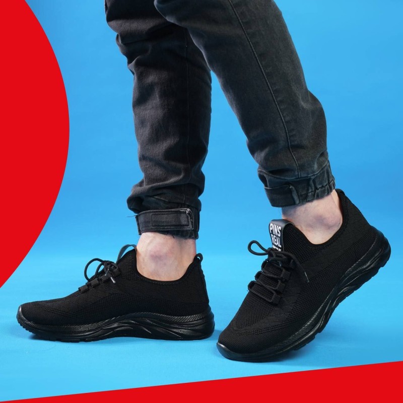 جدیدترین کفش راحتی رویه جورابی خنک و بسیار راحت و با کیفیت بالا مشکی  3356