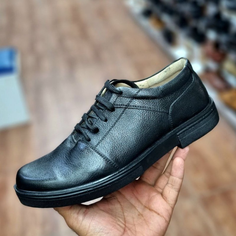 کفش مجلسی اداری مردانه زیره طبی چرم طبیعی روی بندی جدید 2314