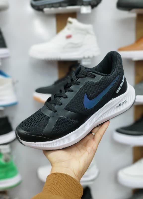 بروزترین کفش اسپرت کتونی  مردانه مدل نایک اسپیسر فوق العاده  زیبا وراحت با کیفیت عالی مشکی زیره سفید 3603