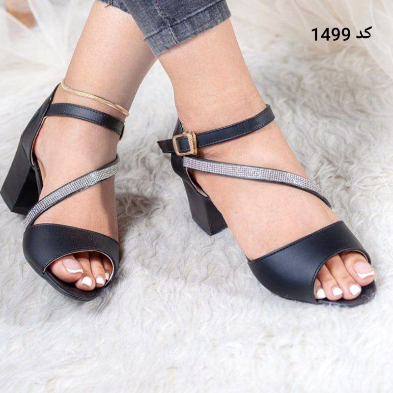 کفش مجلسی دخترانه زنانه شیک و زیبا با طراحی شیک و با کیفیت مدل سارا رنگ مشکی 1499