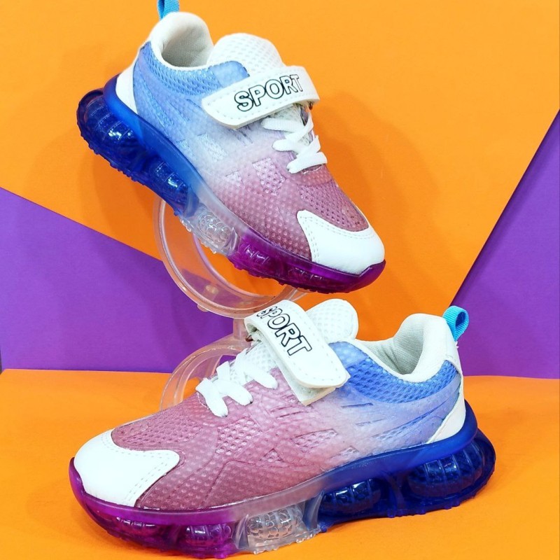 کتونی اسپرت بچگانه مدل کهکشانی زیره کپسولی نرم و طبی با کیفیت عالی  رنگ آبی کد 5280