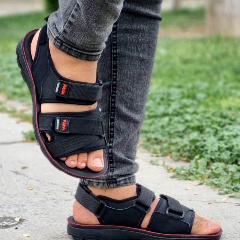 دمپایی  صندل راحتی  تابستانه  پسرانه مردانه کشی  مشکی با ارسال رایگان