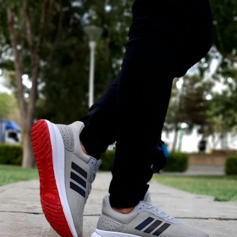 کفش اسپرت کتونی پسرانه مردانه  مدل اسپیسر مناسب برای دویدن طوسی  روشن مشکی با ارسال رایگان