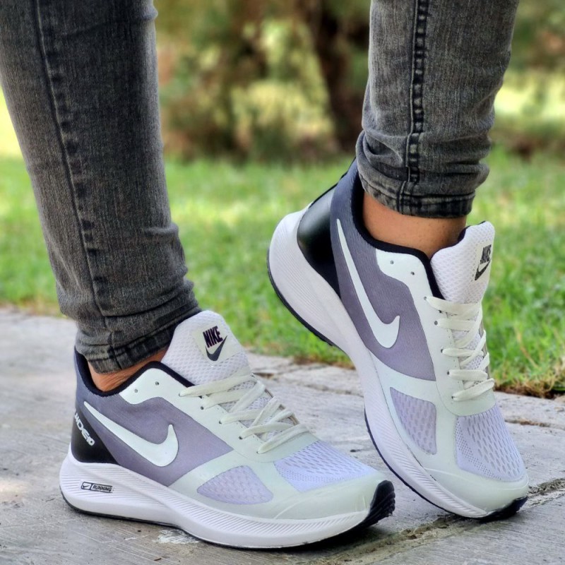 حراج ویژه  کفش اسپرت کتونی  مردانه مدل نایک اسپیسر زیره پیو رنگ سفید طوسی خذاب و خاص با ارسال رایگان