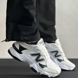 بمب تخفیف  این هفته کفش کتونی اسپرت مردانه و پسرانه مدل نیوبالانس  رنگ سفید مشکی بی نهایت زیبا و خوشپا با ارسال رایگان