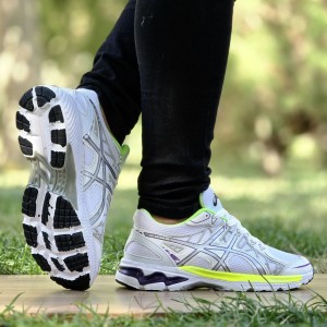 فروش ارزان کفش کتونی اسپرت مردانه مدل اسیکس  شیک و جذاب رنگ سفید آبی نارنجی با ارسال رایگان