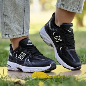 تخفیف استثنایی کفش ست اسپرت مردانه زنانه مدل نیوبالانس 530 جذاب و پرفروش رنگ  کرم طوسی با ارسال رایگان