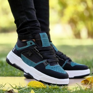 حراج ویژه کفش اسپرت  Amiri (امیری) مردانه پسرانه  شیک و بادوام رنگ مشکی سبزبا ارسال رایگان