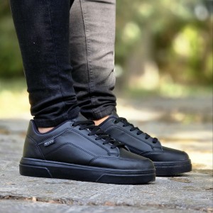 فروش بی نظیر  کفش اسپرت ونس مردانه مدل اکو Ecco راحت و پرطرفدار  رنگ مشکی زیره سفید  با ارسال رایگان