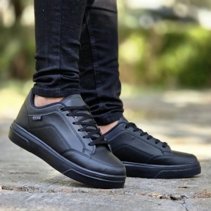 فروش بی نظیر  کفش اسپرت ونس مردانه مدل اکو Ecco راحت و پرطرفدار  رنگ مشکی زیره سفید  با ارسال رایگان