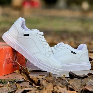 فروش فوق العاده کفش کتونی اسپرت ونس مردانه و پسرانه بزرگپامدل اکو (Ecco) جذااااب رنگ سفید تمام باارسال رایگان