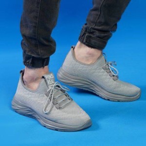 کفش راحتی رویه جورابی خنک و بسیار راحت و با کیفیت بالا طوسی 3621