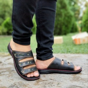 دمپایی صندل تابستانه  پسرانه مردانه زیره طبی با کیفبت شیک و جذاب   قابل شستشو  مشکی  با ارسال رایگان