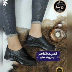 کفش طبی اداری مجلسی زنانه راحتی  رویه چرمی با کیفیت و سبک1154