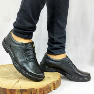 کفش مجلسی اداری مردانه زیره طبی چرم طبیعی روی بندی جدید 2314