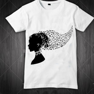 تیشرت دخترانه نت موسیقی