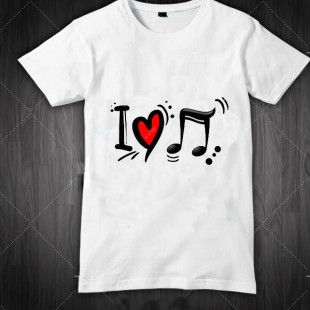 تیشرت لاو موزیک